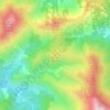 Topografische kaart Rocca Vergone, hoogte, reliëf