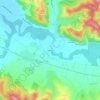 Topografische kaart Dreuilh, hoogte, reliëf
