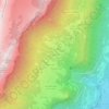 Topografische kaart Le Terrail, hoogte, reliëf