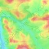Topografische kaart Grandry, hoogte, reliëf
