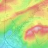Topografische kaart Les Sardons, hoogte, reliëf