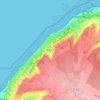 Topografische kaart Grand Bec, hoogte, reliëf
