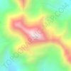 Topografische kaart Cerro Lípez Sur, hoogte, reliëf