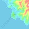 Topografische kaart Torre delle Stelle, hoogte, reliëf