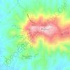 Topografische kaart Calanchi di Serra Cipolla, hoogte, reliëf