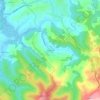 Topografische kaart Ruiseñada, hoogte, reliëf