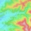 Topografische kaart L'Anclos, hoogte, reliëf