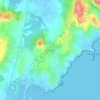 Topografische kaart Bocca del'Oro, hoogte, reliëf
