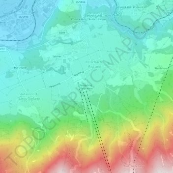Topografische kaart Reiperting - Riopratino, hoogte, reliëf