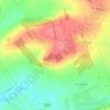 Topografische kaart Mont Ducrocq, hoogte, reliëf