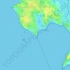 Topografische kaart Le Bile, hoogte, reliëf