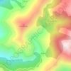 Topografische kaart Pontepedra, hoogte, reliëf