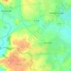 Topografische kaart Le Poiré, hoogte, reliëf