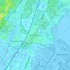 Topografische kaart Bennebroek, hoogte, reliëf