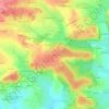 Topografische kaart La Galardière, hoogte, reliëf