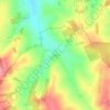Topografische kaart Sognes, hoogte, reliëf