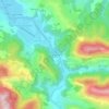 Topografische kaart La Moulasse, hoogte, reliëf