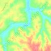 Topografische kaart Raley Ford, hoogte, reliëf