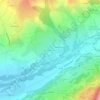 Topografische kaart Chabottonnes, hoogte, reliëf