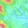 Topografische kaart La Coupière, hoogte, reliëf