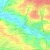 Topografische kaart La Gibais, hoogte, reliëf