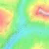 Topografische kaart Entre Deux Eaux, hoogte, reliëf