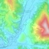 Topografische kaart Palombare, hoogte, reliëf