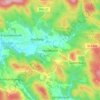 Topografische kaart Hundsruck, hoogte, reliëf