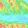 Topografische kaart Dörfl, hoogte, reliëf