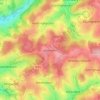 Topografische kaart Oberelben, hoogte, reliëf