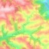 Topografische kaart Farret, hoogte, reliëf