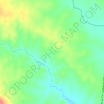 Topografische kaart La Carretería, hoogte, reliëf