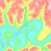 Topografische kaart Mahoning Furnace, hoogte, reliëf