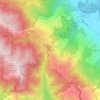 Topografische kaart Sky Londa, hoogte, reliëf