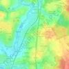 Topografische kaart La Haute Plesse, hoogte, reliëf