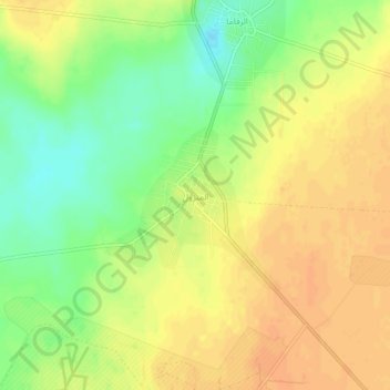Topografische kaart Al-Manzul, hoogte, reliëf