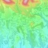 Topografische kaart Fontjoyeuse, hoogte, reliëf