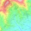 Topografische kaart Sanguinetti, hoogte, reliëf