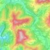 Topografische kaart Vallecalda, hoogte, reliëf