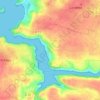 Topografische kaart Camean Izella, hoogte, reliëf