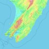Topografische kaart Wairarapa, hoogte, reliëf