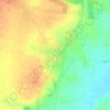 Topografische kaart Hazano, hoogte, reliëf