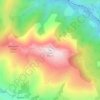 Topografische kaart Jara, hoogte, reliëf