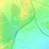 Topografische kaart Les Comes, hoogte, reliëf