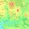 Topografische kaart Odeweg, hoogte, reliëf