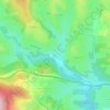 Topografische kaart Juré, hoogte, reliëf