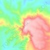 Topografische kaart Vento Mare, hoogte, reliëf
