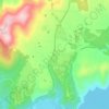 Topografische kaart Mica, hoogte, reliëf