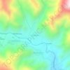 Topografische kaart Achumani, hoogte, reliëf