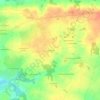 Topografische kaart La Poëllerie, hoogte, reliëf